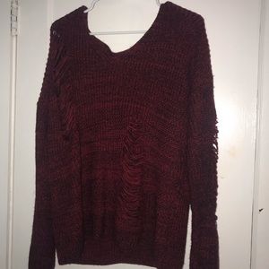 forever 21 distressed sweater